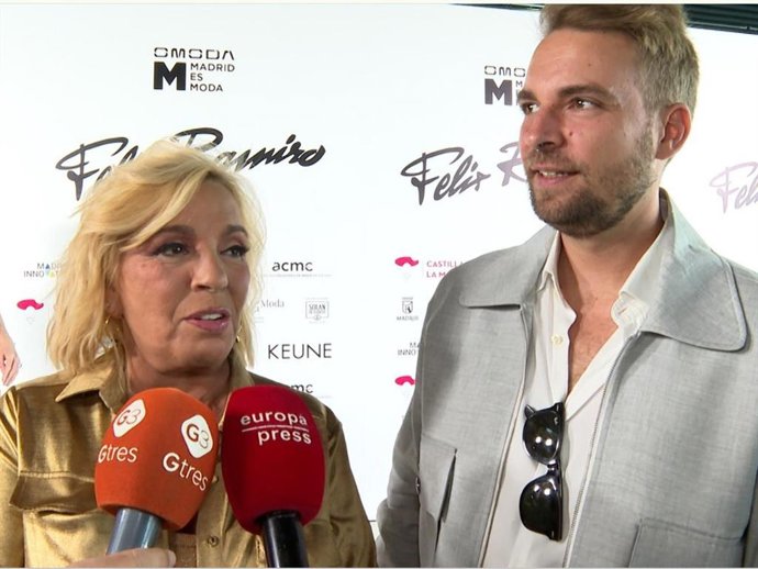 Carmen Borrego y José María Almoguera en el desfile de Félix Ramiro