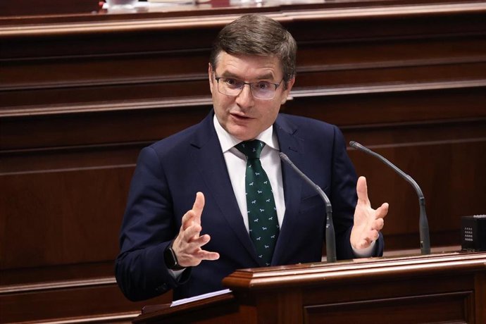 Archivo - Nicasio Galván, portavoz de Vox en el Parlamento de Canarias