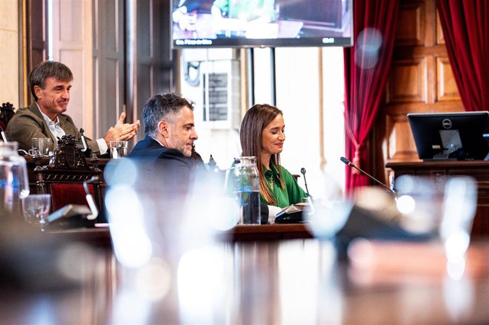 La edil y portavoz del equipo de gobierno del PP en el Ayuntamiento de Málaga, Elisa Pérez de Siles, formaliza la entrega de su acta de concejal.