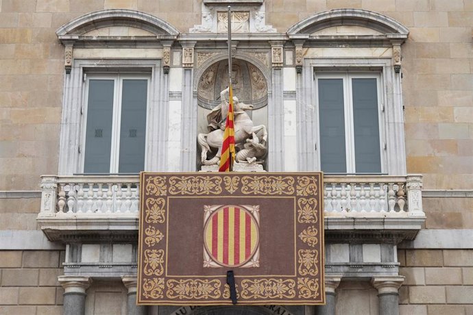 Archivo - Fachada del Palau de la Generalitat