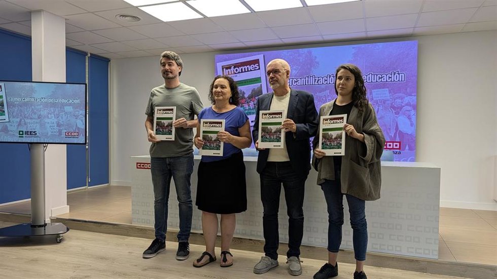 Presentación del informe La mercantilización de la educación de Comisiones Obreras