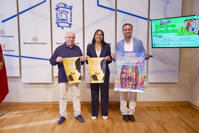Presentación de la XLII Fiesta de la Vendimia de Serrada (Valladolid).
