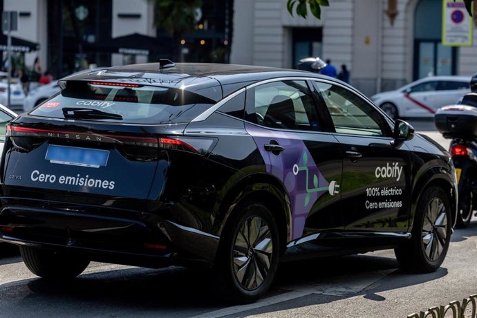 Archivo - Un vehículo de Cabify, a 31 de julio de 2025, en Madrid (España).