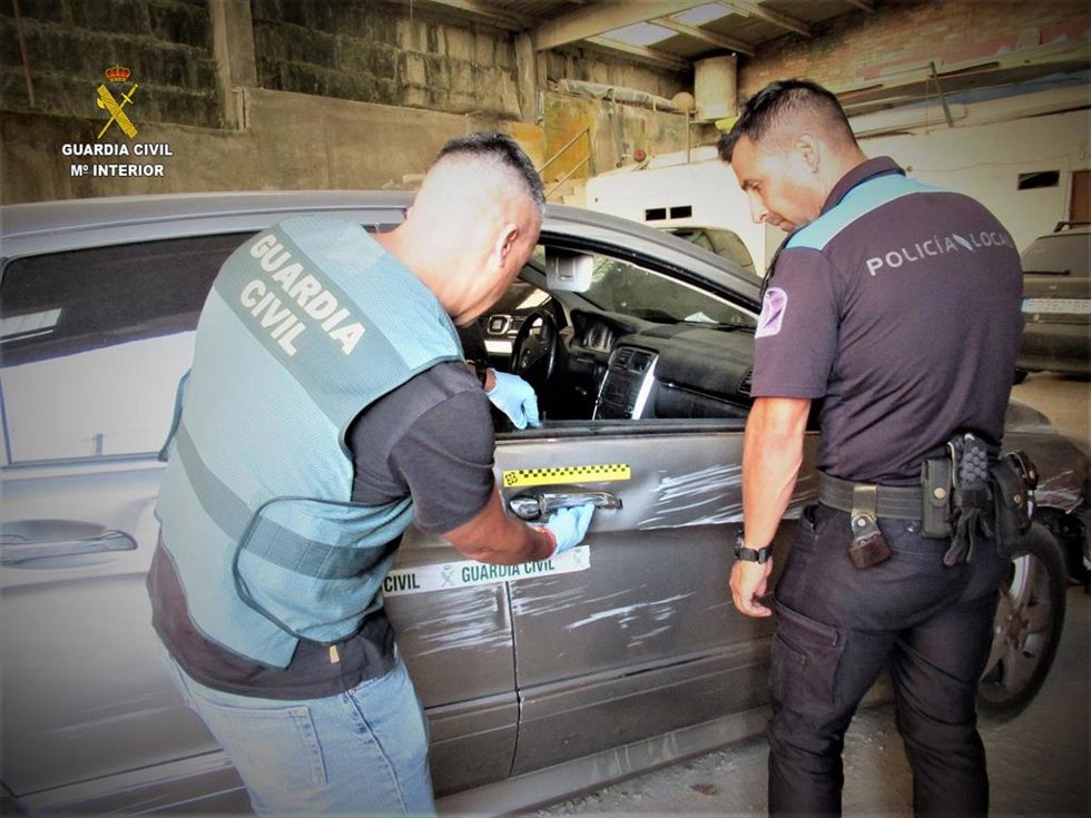 Investigados robo campo de fútbol de Vilalonga, en Sanxenxo.