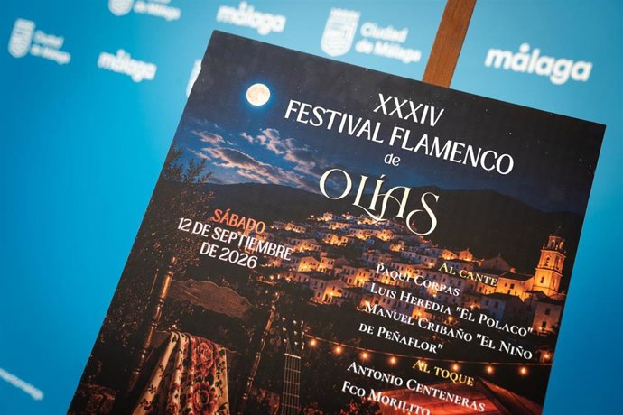 Imagen de la presentación de la XXXIV edición del Festival Flamenco de Olías.