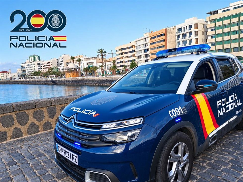Coche de Policía Nacional en Arrecife (Lanzarote)