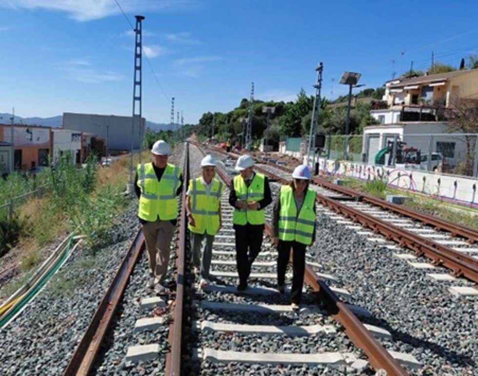 Archivo - Santano y Paneque durante la visita de obras