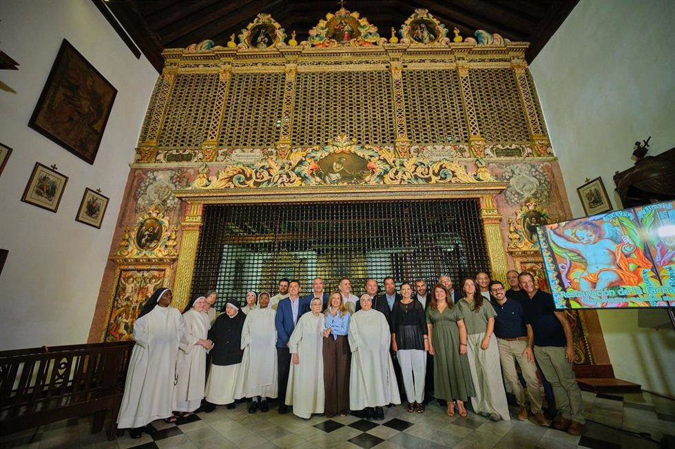 Inauguración de la rejal monasterio  de Santa Catalina de Siena de La Laguna