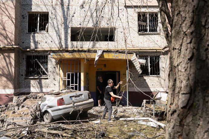 Ataque ruso con bombas guiadas sobre la ciudad de Kramatorsk el pasado agosto.