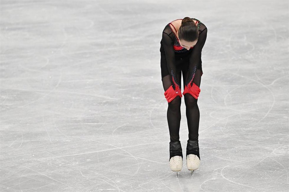 Archivo - La patinadora rusa Kamila Valieva durante los Juegos Olimpicos de Invierno de 2022