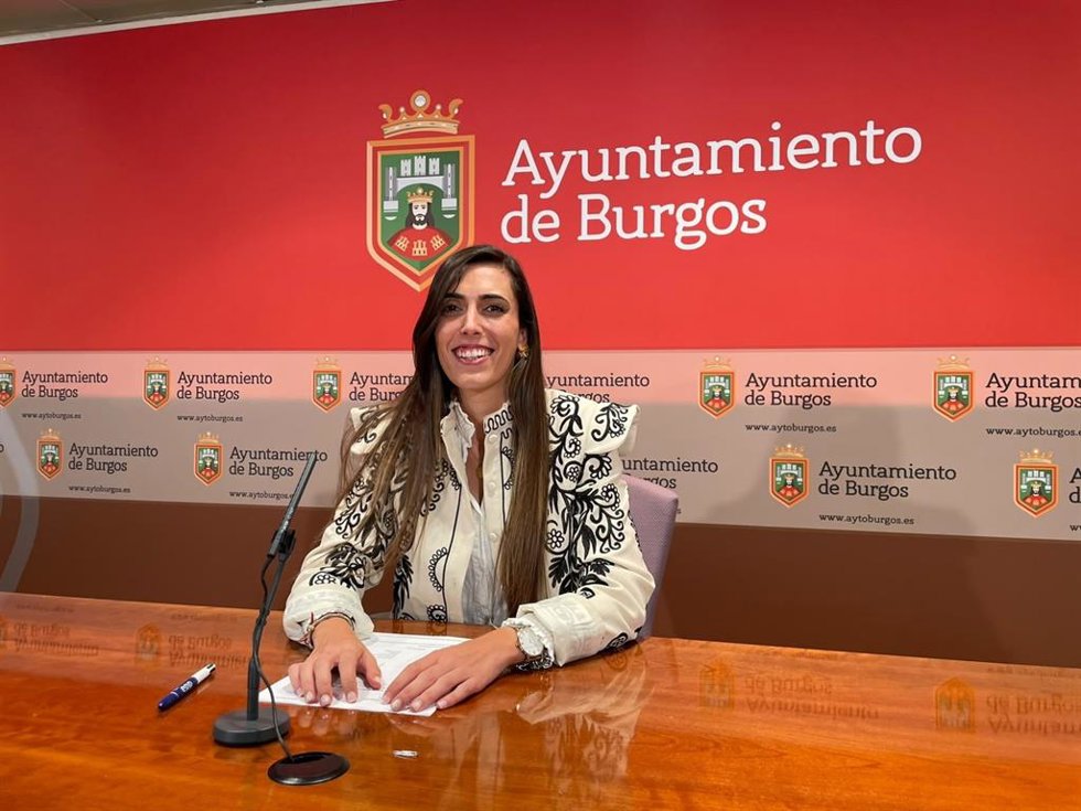 Andrea Ballesteros durante la rueda de prensa.