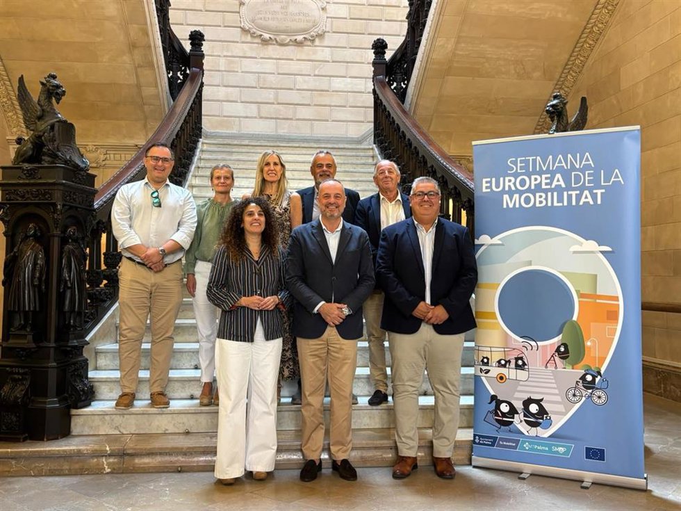 Representantes del Govern, Cort y el Consell de Mallorca presentan los actos por la Semana Europea de la Movilidad 2026.