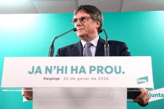 Archivo - L'expresident de la Generalitat i líder de Junts, Carles Puigdemont