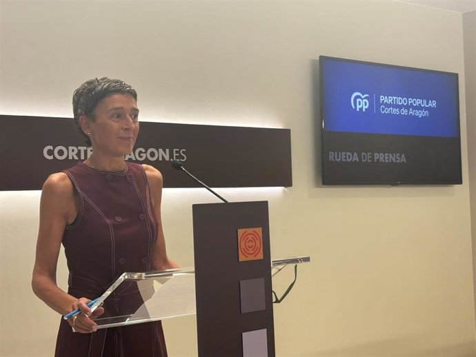 La portavoz del PP Aragón, Ana Marín.
