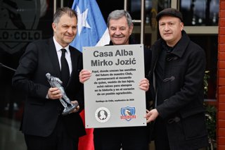 Futbol, Casa Alba Mirko Jozic  El Club Social y Deportivo Colo Colo realiza ceremonia que oficializa el nombre de Casa Alba Mirko Jozic  10/09/2026  Diego Martin/Photosport    Football, Casa Alba Mirko Jozic  Colo Colo Sport & Social Club rename the