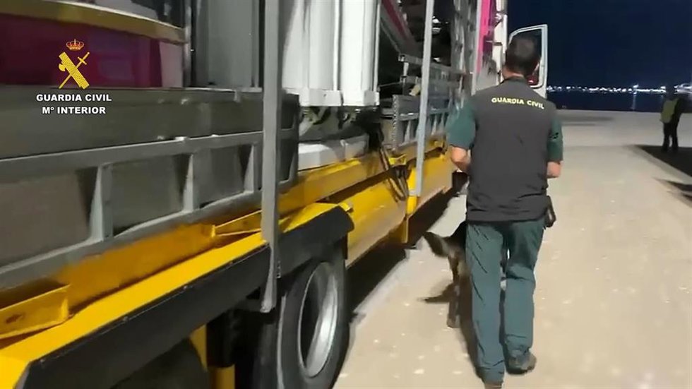 Agentes realizan inspecciones dentro de la Operación Feriante.