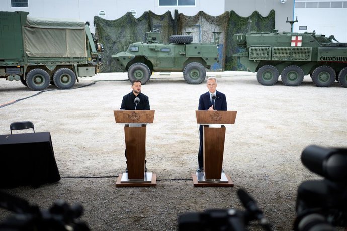 Volodimir Zelenski y Mark Carney