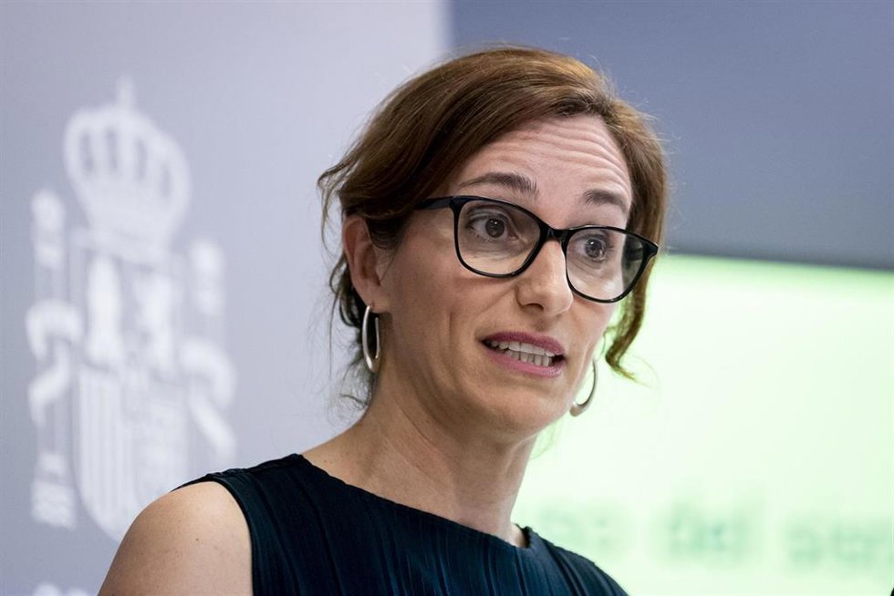 Archivo - La ministra de Sanidad, Mónica García, durante la celebración de la presentación del ‘Informe: Estado de salud y uso del sistema sanitario por la población migrante en España’, a 1 de junio de 2026, en Madrid (España). 