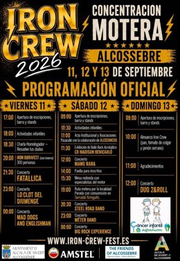 Programa Concentración Motera Alcossebre 2026