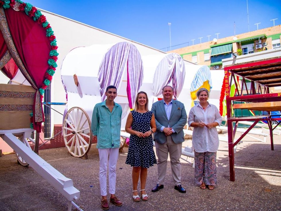 Preparativos para la Romería del Patrón en Alcalá (Sevilla)