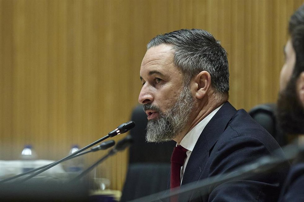 Archivo - El presidente de Vox, Santiago Abascal, clausura unas jornadas en el Congreso de los Diputados, a 1 de junio de 2026, en Madrid (España).