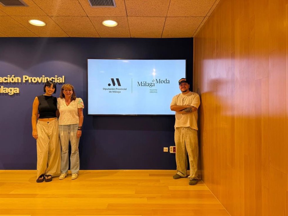 Imagen de la presentación de Calafat en la pasarela Mercedes-Benz Fashion Week de la mano de Málaga de Moda 'Talento original'.