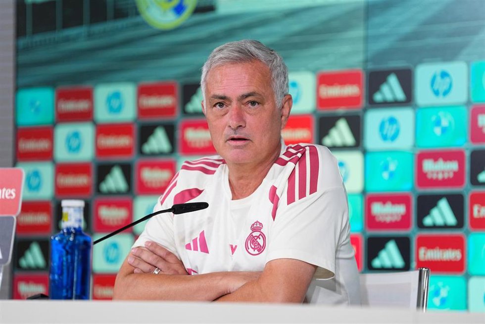 José Mourinho durante una rueda de prensa