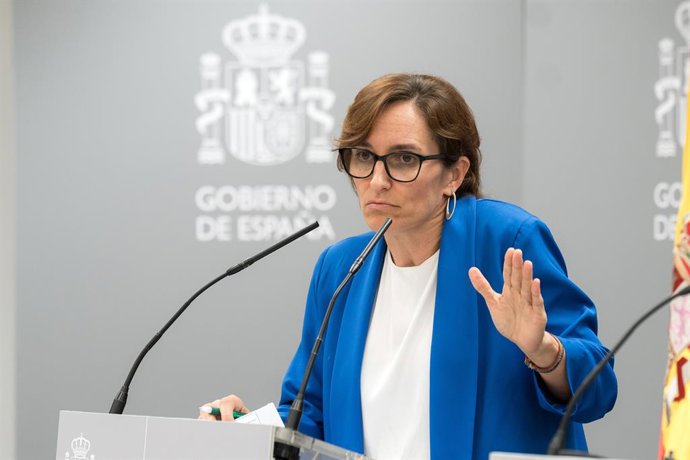 La ministra de Sanidad, Mónica García, actualiza los datos y presenta las políticas de prevención frente al suicidio, en el Ministerio de Sanidad, a 10 de septiembre de 2026, en Madrid (España). El acto coincide con el Día Mundial para la Prevención del S