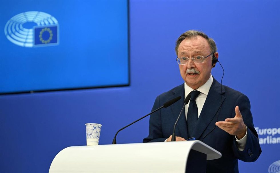 El presidente de Ceuta, Juan Jesús Vivas, en el Parlamento Europeo, a 11 de septiembre de 2026 (Bruselas).