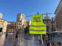Una 'marcha lenta' por la educación pública 'calienta motores' antes de las manifestaciones de este sábado