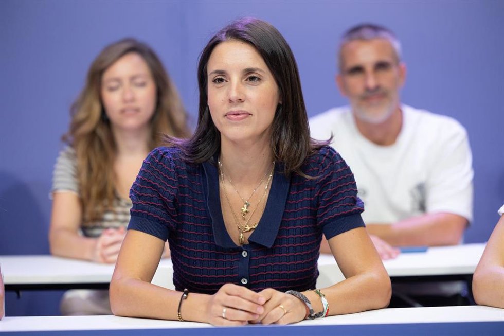 Archivo - La secretaria política de Podemos y eurodiputada, Irene Montero, durante la celebración del Consejo Ciudadano Estatal de Podemos, en la sede nacional del partido, a 5 de septiembre de 2026, en Madrid (España)