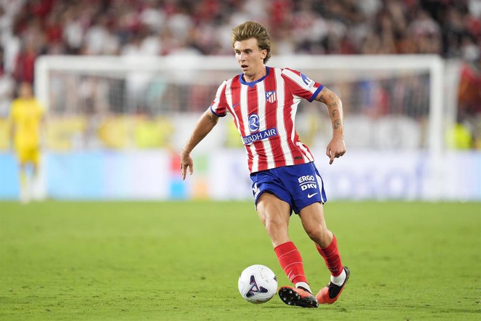 Pablo Barrios, durante un partido.