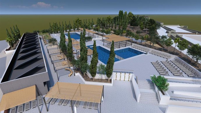 Archivo - La actuación permitirá crear en el Corredor Verde un gran espacio con  nueva arboleda, áreas de sombra, dos grandes piscinas y una zona de juegos acuáticos, concebido para que niños, familias y mayores puedan disfrutar de un entorno más amable e