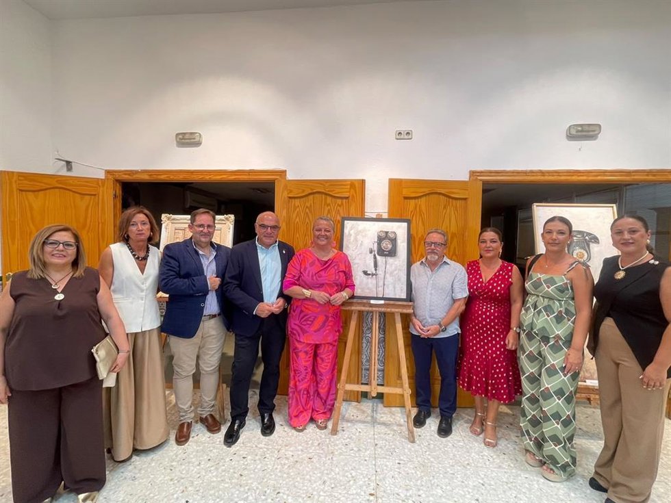 Inauguración de la exposición de pintura del alumnado del Centro de Participacion Activa de Jamilena (Jaén)