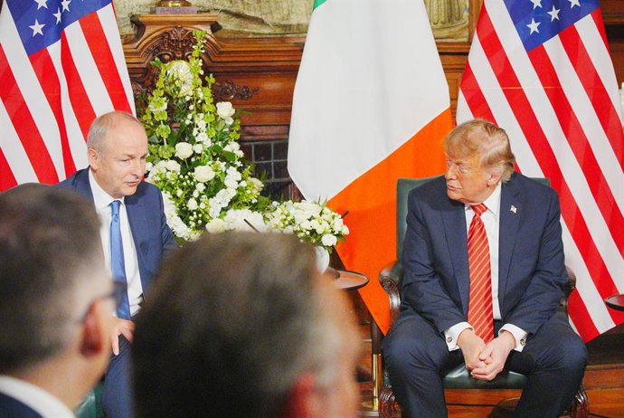 Donald Trump i Micheal Martin a Dublín