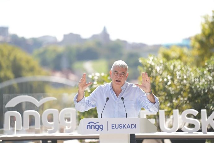 El presidente del PP vasco, Javier de Andrés, en un acto de Nuevas Generaciones Euskadi en Bilbao.