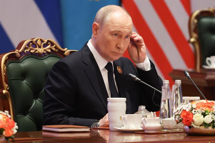 ÍNDIA, NOVA DELHI – 12 DE SETEMBRO DE 2026: O presidente da Rússia, Vladimir Putin, participa da 18ª Cúpula do BRICS
