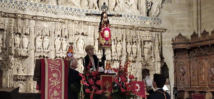 Fiesta del Santo Cristo de los Milagros en la Catedral de Huesca.
