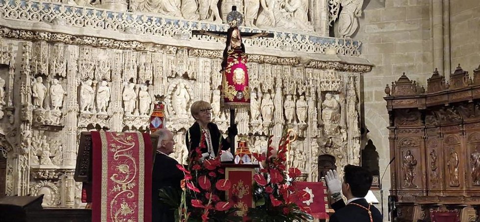 Fiesta del Santo Cristo de los Milagros en la Catedral de Huesca.