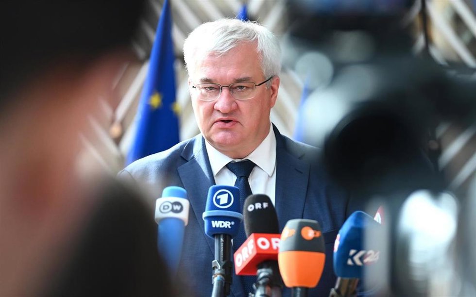Archivo - El ministro de Exteriores de Ucrania, Andri Sibiga, durante una reunión en Bruselas.