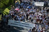 Foto: Los trabajadores de Airbus se manifiestan en Madrid para reclamar una "negociación real" con la empresa