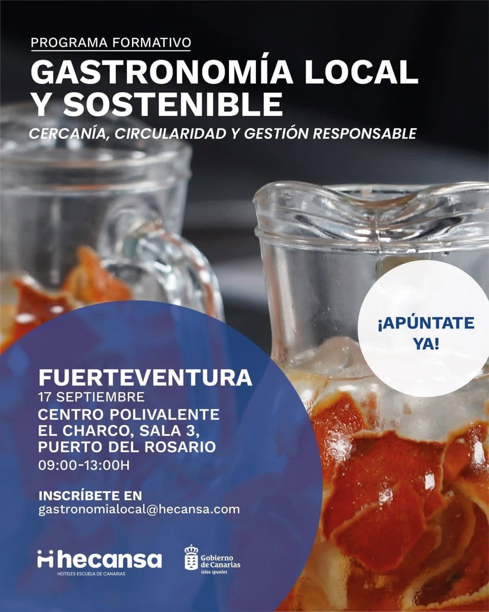 Curso de gastronomía local y sostenible en Fuerteventura