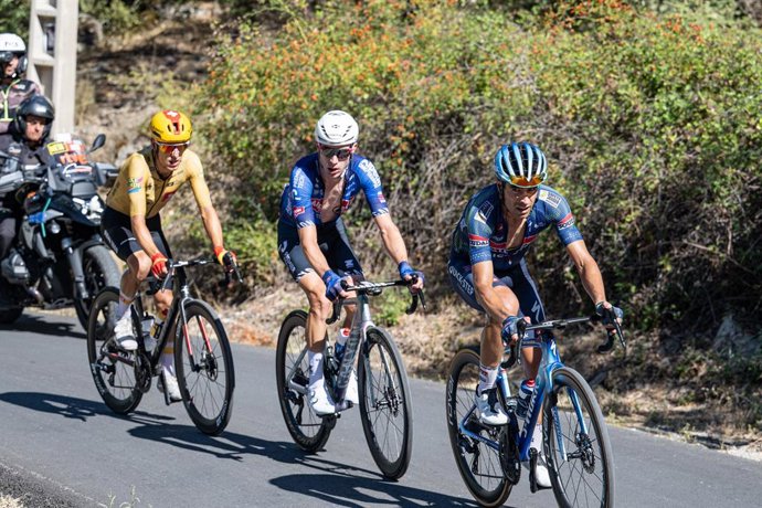 Mikel Landa (Soudal Quick-Step), durante a Vuelta a Espanha de 2026.