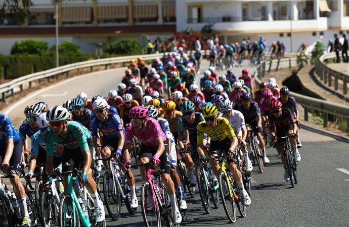 Imagen del paso de la Vuelta Ciclista a España.