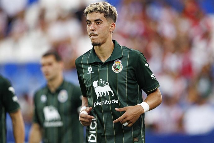 5 de setembro de 2026, Leganés, Espanha: Yassir Zabiri (Real Racing Club) em ação durante a partida da LaLiga EA SPORTS 2026/2027 entre as equipes do Rayo Vallecano de Madri e do Real Racing Club.Resultado final: Rayo Vallecano 3 x 2 Real Racing Club