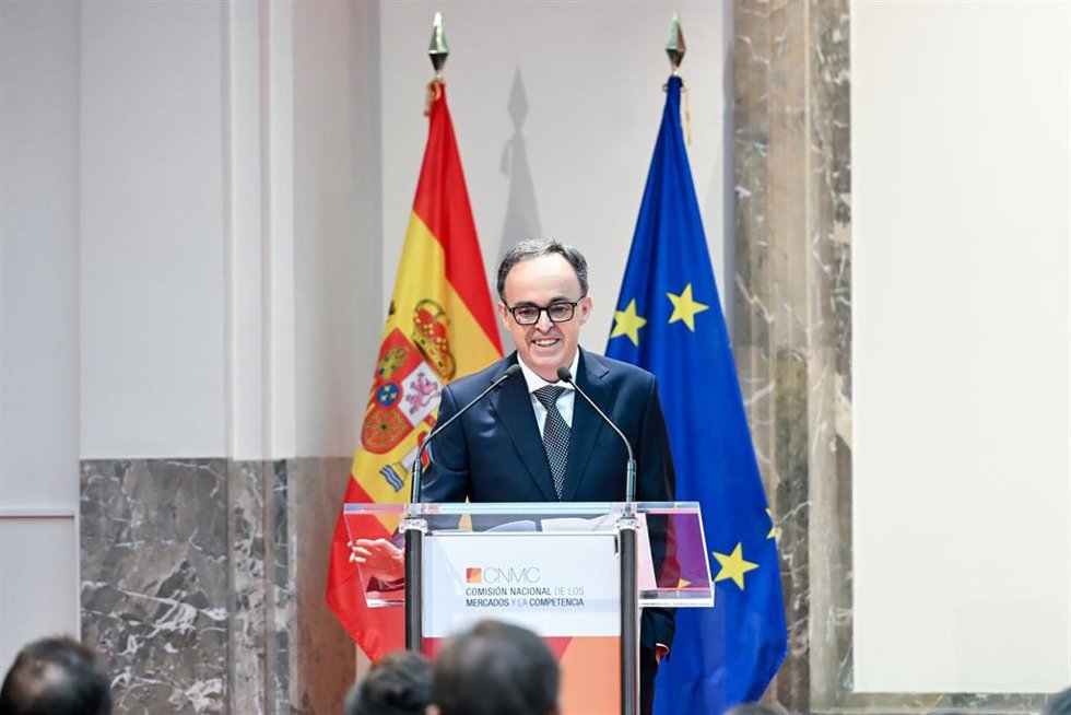 El nuevo presidente de la CNMC, Juan José Ganuza Fernández, interviene tras tomar posesión del cargo, a 9 de septiembre de 2026, en Madrid (España). La Comisión Nacional de los Mercados y la Competencia es el organismo independiente encargado de promover 