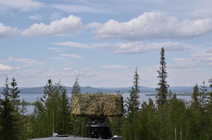 Archivo - Arquivo - 8 de julho de 2024: Esta imagem mostra: a unidade de radar móvel Saab Giraffe 1X... As autoridades lituanas encomendaram sistemas de defesa aérea para ajudar a se defender contra mísseis russos, após os repetidos ataques do Kremlin à i