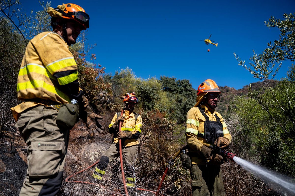 El Plan Infoex interviene en 15 incendios forestales que calcinan 75 hectáreas en la última semana