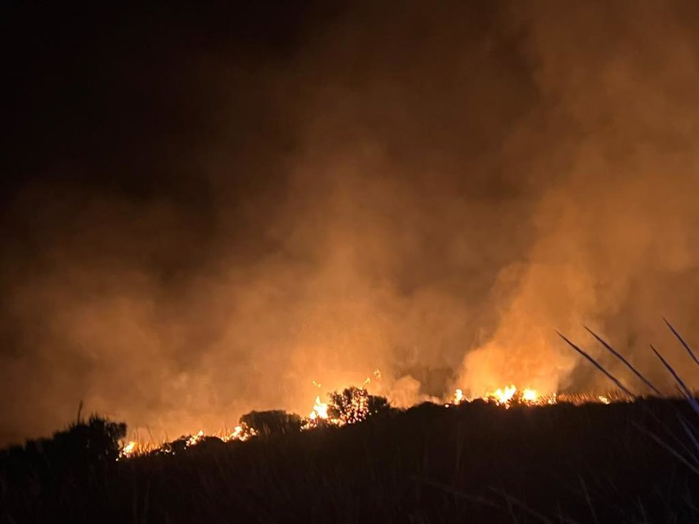 Incendio del Cerro del Cuco en Jódar (Jaén)