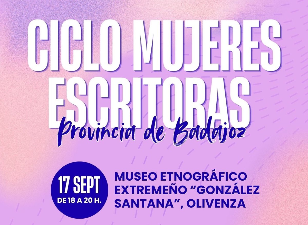 La Diputación de Badajoz y Agcex ponen en marcha el Ciclo de Mujeres Escritoras en la Provincia de Badajoz